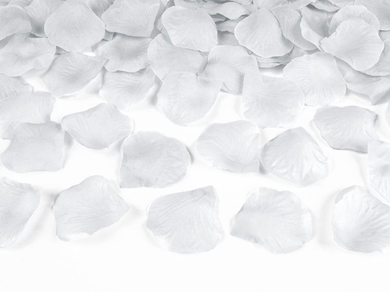 500 PETALI ROSA ARGENTO artificiali in tessuto 0ESY