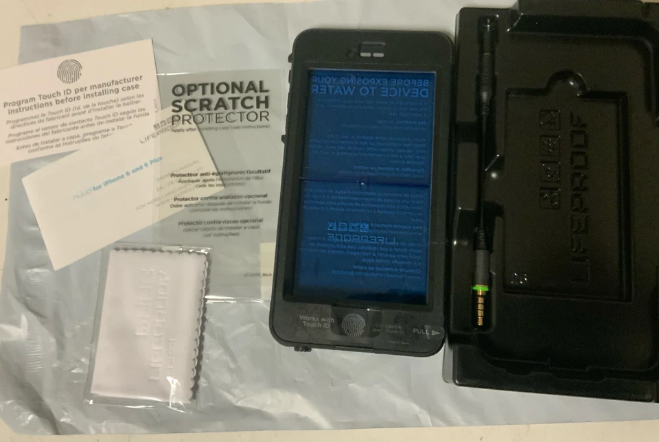 ⚡️LifeProof nuud iPhone 6 Plus Waterproof Shockproof Hard Shell Case Black - Image 3 of 3