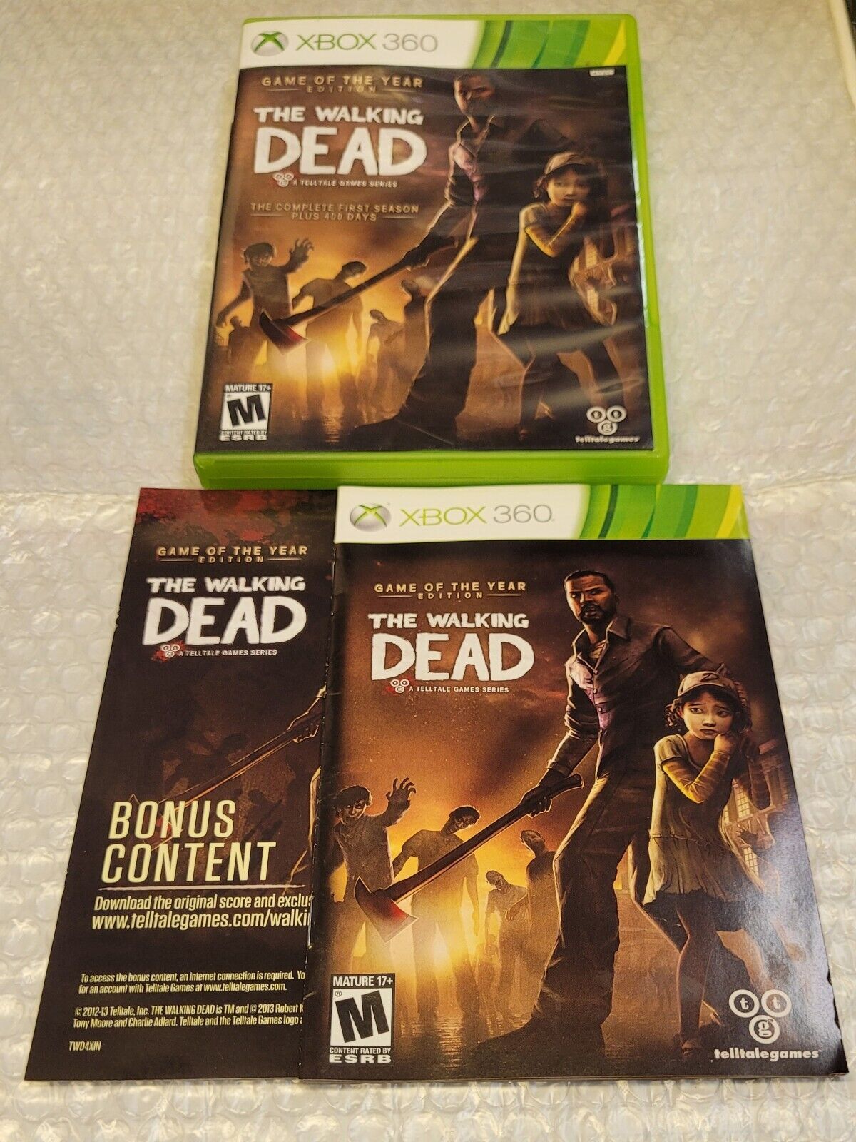 The Walking Dead -- Game of the Year Edition (Microsoft Xbox 360, 2013)  Complete 894515001283