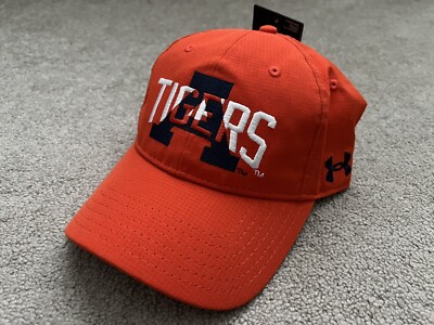 Under Armour UA Auburn Tigers ISO-Chill Orange Overlap Strapback