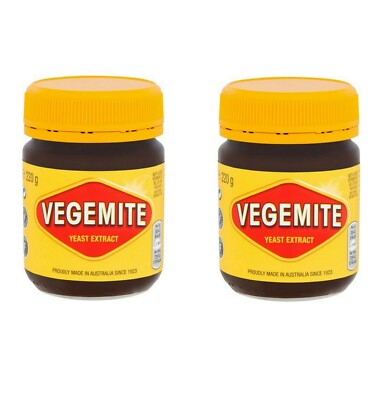 Packung 2 Kraft Vegemite Konzentriertes Hefeextrakt 2 Gläser 220G