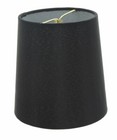 5 Inch European Drum Style Chandelier Lamp Shade Mini Shade Black Silk