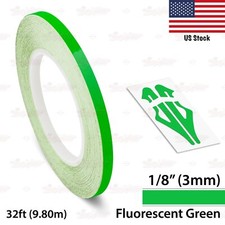 18 Roll Vinyl Pinstriping Pin Stripe Solid Line Car Tape Decals Stickers 3mm