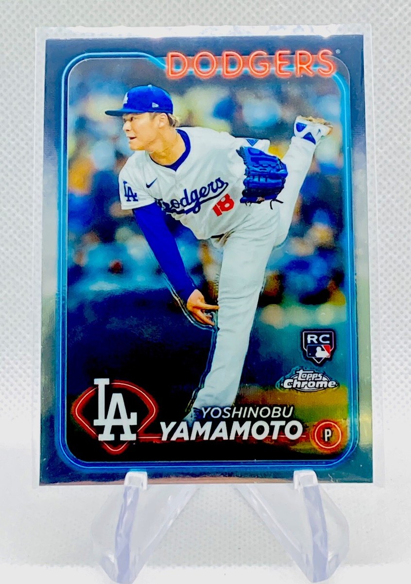 topps　chrome　シリアルナンバー楠本 Yoshinobu Yamamoto 2024 Topps Chrome Black Rookie Card #18