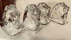 1 Pair Bookends Antique 1930s Art Deco Federal Pressed Glass Horse Head Stallion