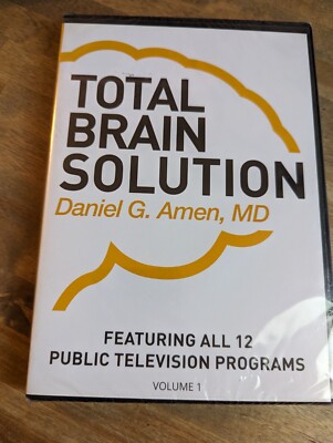 Total Brain Solution Daniel G. Amen, MD Volume 1 DVD (12 TV Programs, 2018)