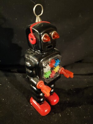 その他 HIGH-WHEEL ROBOT High Wheel Robot. Vintage Tin Plate Toy Robot, Yoshiya