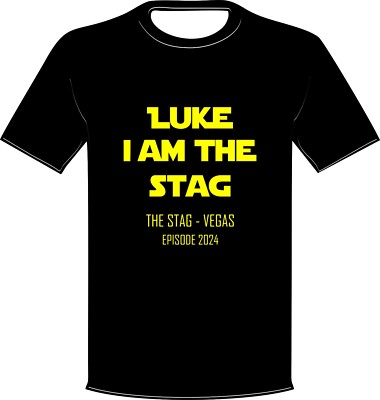 Personalised T-Shirt Custom stag wars i am the stag t shirt gift for him men