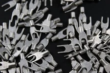 18-22 GAUGE 200 PK UNINSULATED / NON INSULATED SPADE # 6 CRIMP CONNECTOR USR6