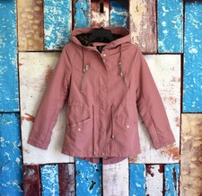 Women's Forever Flower Jacket Outerwear Full Zip Hoodie Medium Pink New