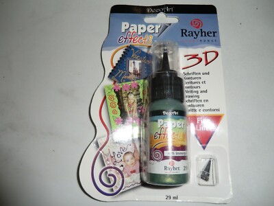 DecoArt Paper effects 3 D Rayher 29ml Mit Fine Liner Spitze 426 Immergrün