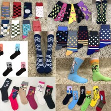 NEW Fashion Mens Cotton Socks Womens Printe Famous Person Casual Dress Sock