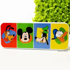 Disney Mickey Mouse Pencil Box Tin Collectible Gift School Supplies Storage Pen