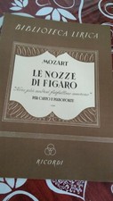Spartito Opera CANTO PIANOFORTE Non più andrai farfallone amoroso NOZZE FIGARO