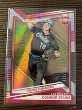 2022 Elite Extra Edition Base Prime Numbers C Die-Cut 2 #146 Connor Staine /199