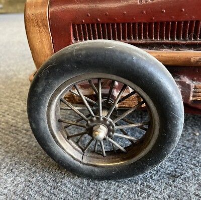 Bugatti 1920s-1930s Style Resin Race Car w/driver Sculpture