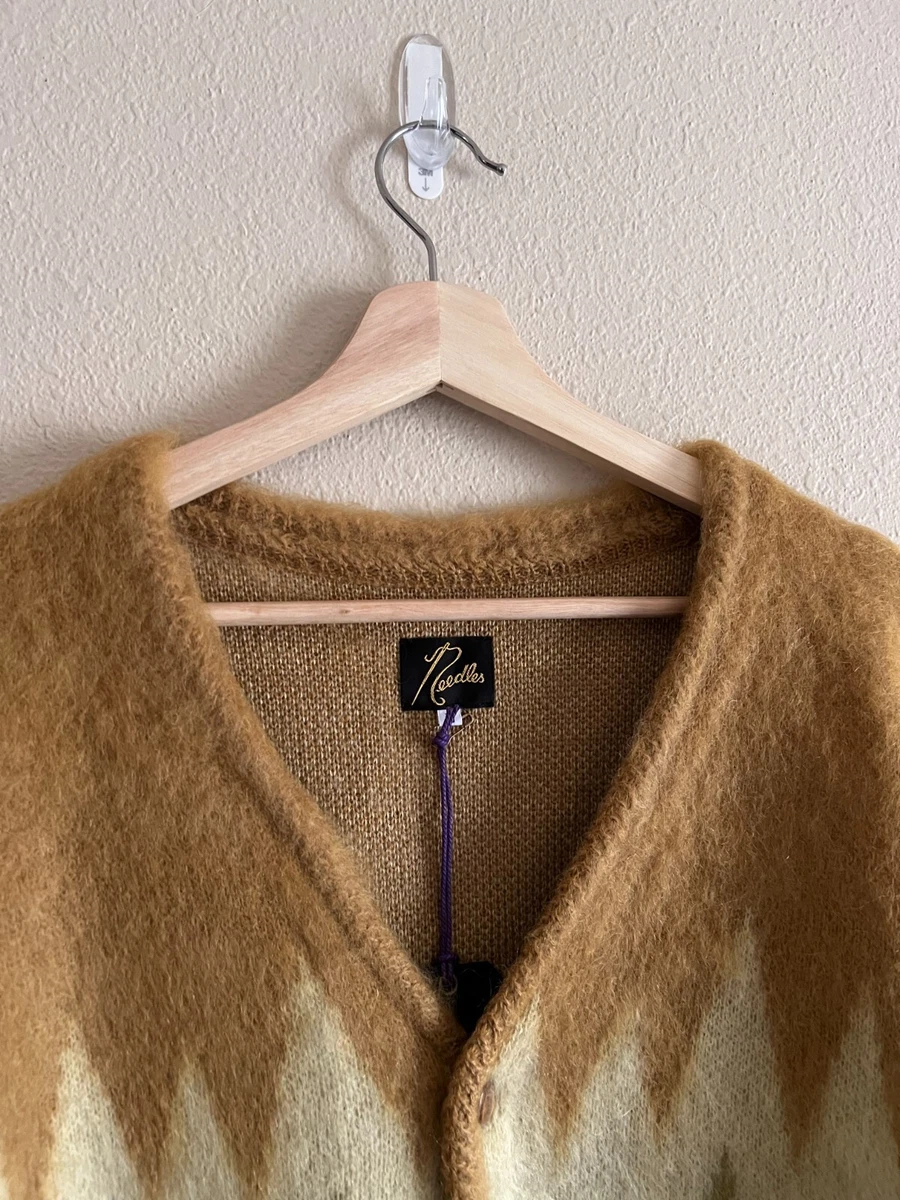 Needles Mohair Cardigan - Yellow Zig Zag - Size Medium - Brand New