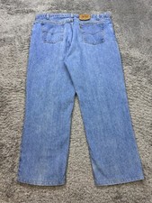 VTG Levis 517 Jeans Mens 42x29 Relaxed Bootcut Orange Tab Made in USA Denim 70s