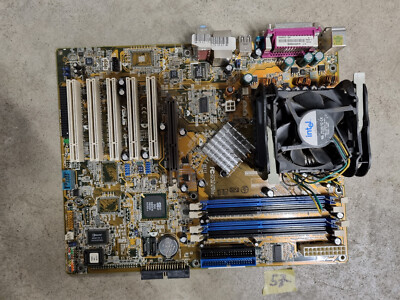 ASUS P4S800D REV 1.02 + CPU + Cooler - Socket 478 Pentium 4 intel NIDEC #57