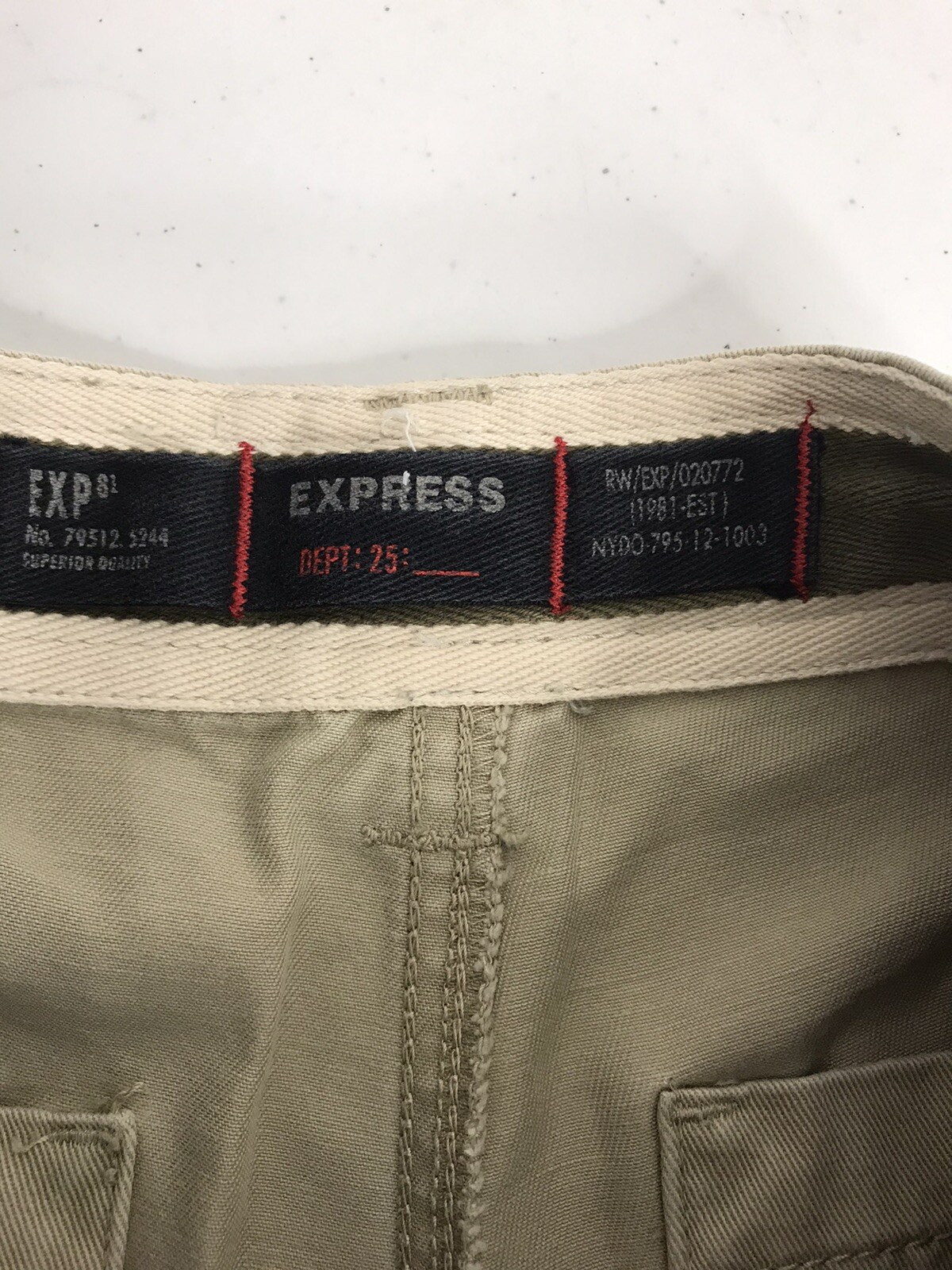 Express Dept 25 Flat Front Multiple Pocket Drawst… - image 8