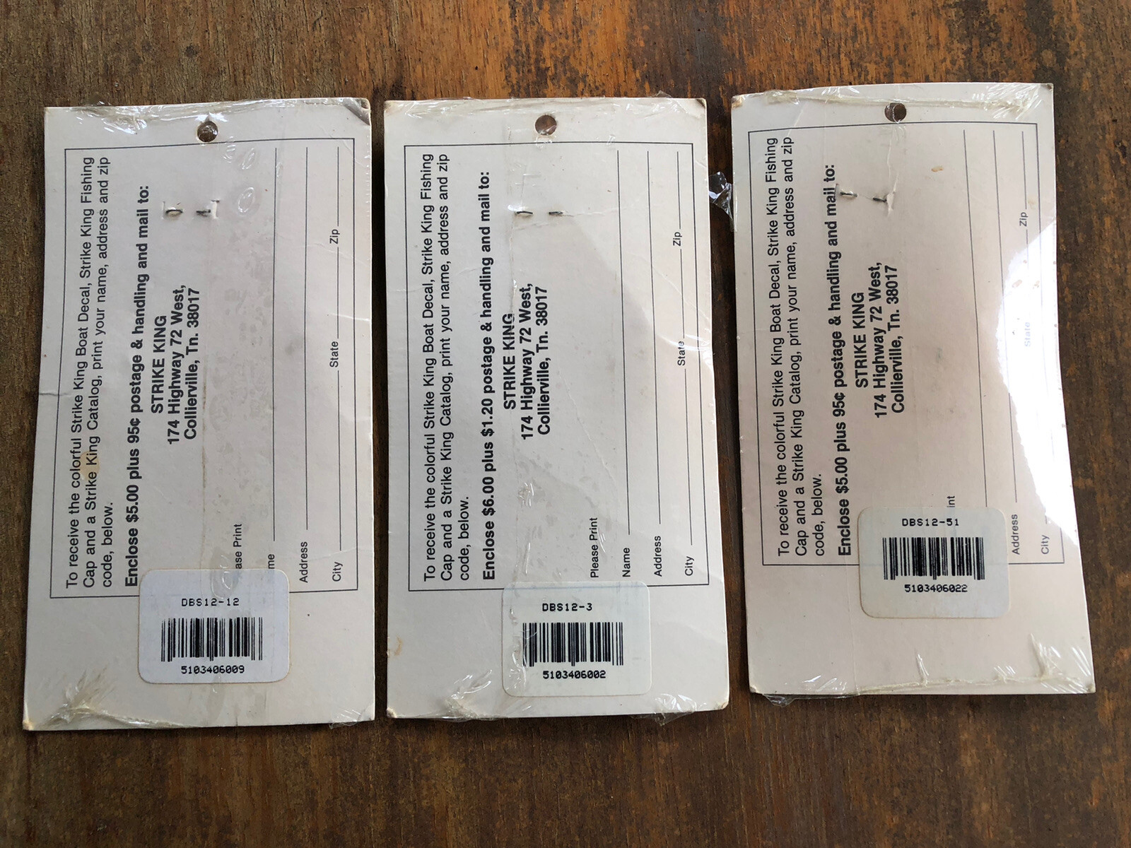 3 Vintage Nos 1/2 Oz Strike King Spinner Baits New Old Stock Diamond Eyes - Image 5