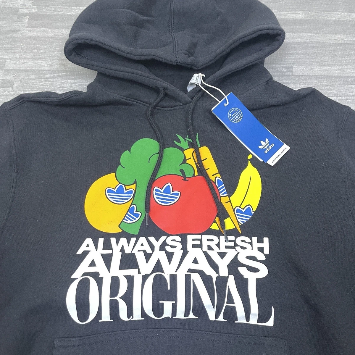 Black Originals Always adidas Small Mens eBay LS Fresh | Sweatshirt Pullover Hoodie $70