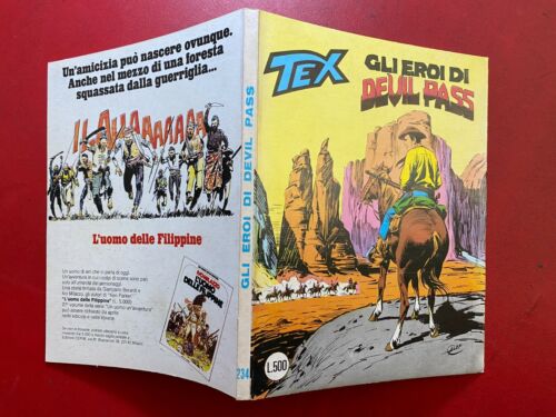 TEX n. 234 GLI EROI DI DEVIL PASS Daim Press Lire 500 (1° Edizione 1980) OTTIMO - 第 1/3 張圖片