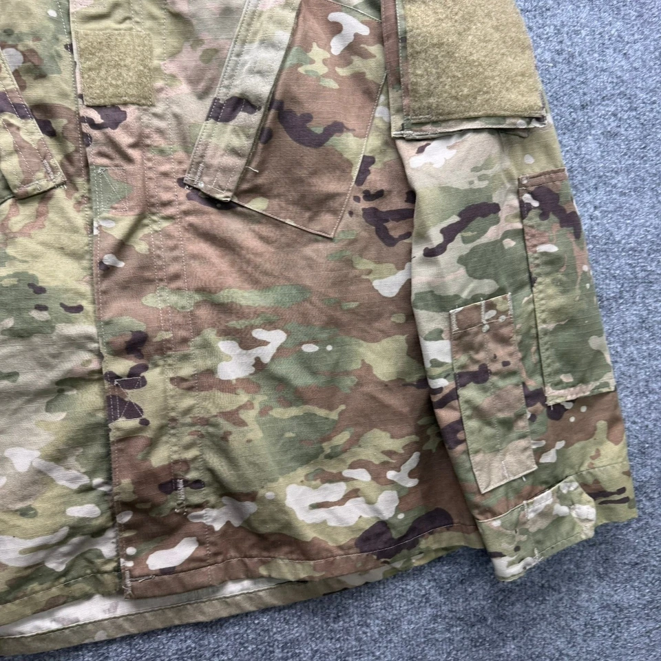 Military Combat Uniform Jacket Unisex Small X-Short Multicam Camo Field Shirt - Image 3 of 4