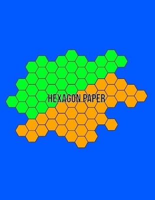 Hexagon Paper: Hex Honeycomb Paper For Organic Chemistry Drawing Gamer Map Board