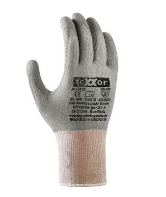 Schnittschutz-Strickhandschuhe Schutzhandschuhe Arbeitshandschuhe Grau EN 388