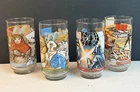 Vintage Star Wars Return of the Jedi Burger King Glasses Set of 4 1983 Coca Cola