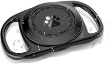 Airtag Dog Collar Holder Waterproof Protective Case Black Durable  Lightweight