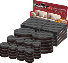 56 Pcs Non Slip Furniture Pads - Self Adhesive Rubber Floor Protectors
