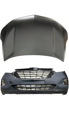 For 2018-2019-2020 Chevy Equinox Front bumper Cover Complete + Steel Hood