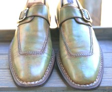 SALE - Sutor Mantellassi 8.5 Italian Multicolor Monk Strap Men’s Dress Shoes