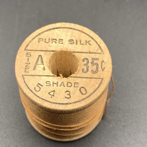 Vtg Silk Thread Belding Corticelli 5430 Silk Fly Tying Thread Wood Sz A 100 yard - Picture 9 of 11