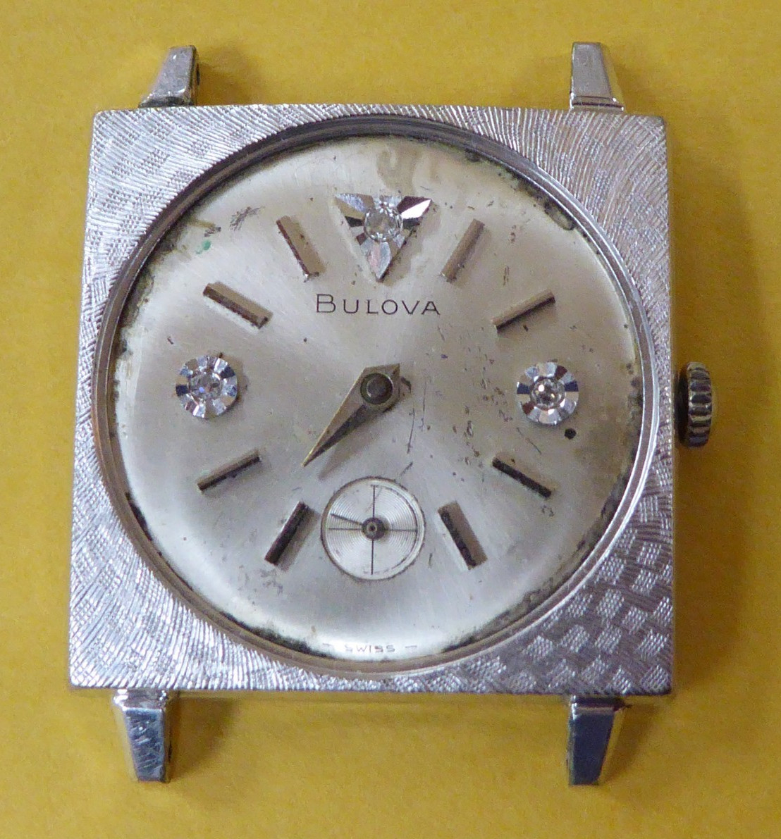 Vintage Men’s M7 Bulova 1960's Diamond Dial 10k W… - image 1