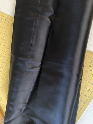 5 Yards Black Acetate Lining Fabric. 44'' Width. 0204