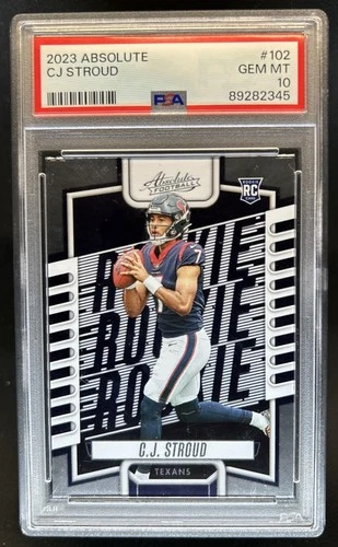2023 Panini Absolute C.J. Stroud RC Retail Rookie #102 Texans PSA 10 GEM MINT
