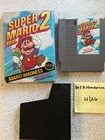 Super Mario Bros 2 NES Cartridge & Box (Authentic, Box Damage) Tested Working