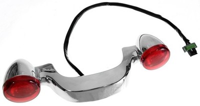 V-Factor 11472 Chrome Bullet LED Turn Signal Bar for Harley Touring 14-25 