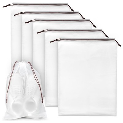 SULPO Schuhtasche 5 Stück transparent, wasserdicht, wiederverwendbar für Reisen