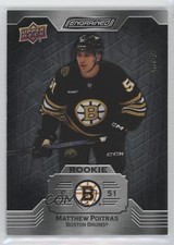 2023-24 Upper Deck Engrained Rookies Ebony 18/49 Matthew Poitras #133 z9v