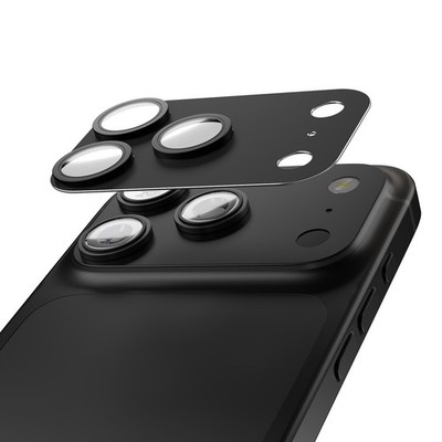 Aluminium-Kameraschutz Glass Für Apple iPhone 17 Pro - FULL Camera Hartglas Lens