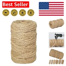 Heavy-Duty 105ft Jute Twine - 5mm Eco-Friendly Rope for All Your Crafting Needs