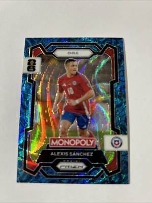Alexis Sanchez 2026 Prizm Monopoly Blue Wave FIFA World Cup #5 Prizm CHLE