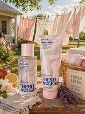 Victoria's Secret PINK Glazed Fresh Clean Fragrance Mist Body Lotion Set