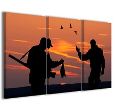 STAMPE SU TELA HUNTING IV CACCIA 2024 QUADRO MODERNO SCENE DI CACCIA  ACQUATICI