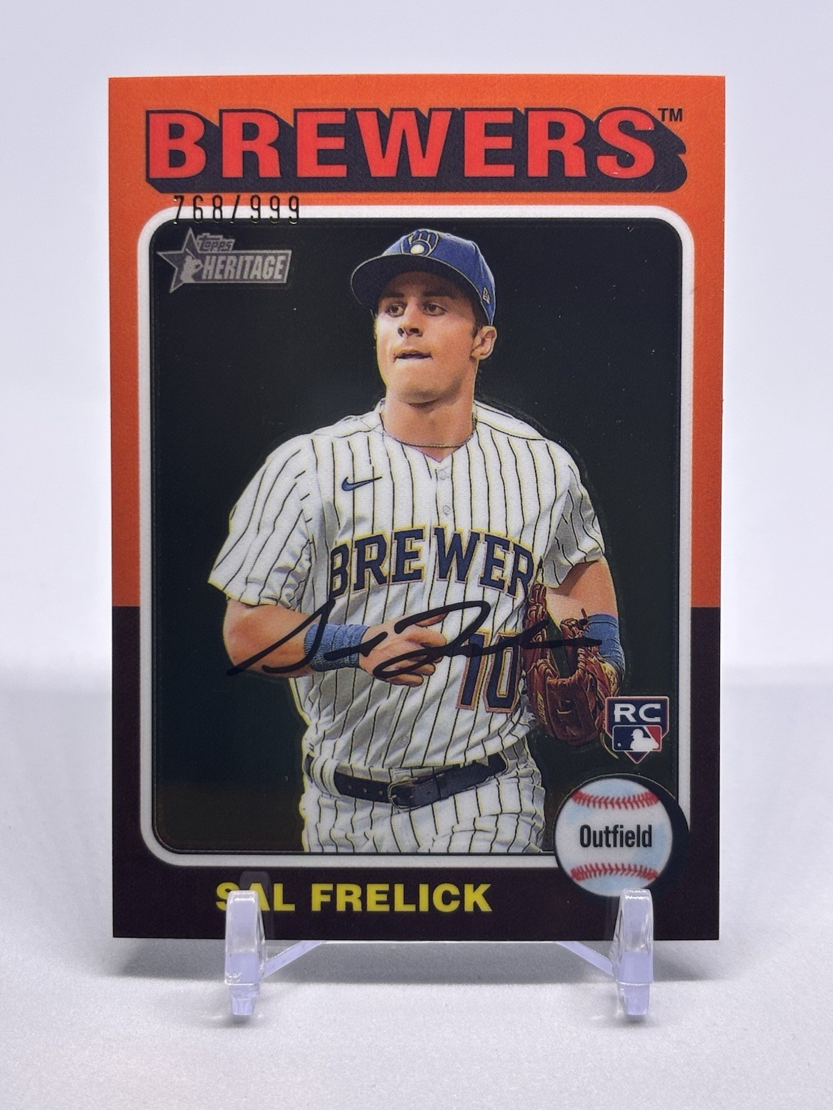 2024 Topps Heritage - Sal Frelick #451 Chrome /999 (RC) Rookie