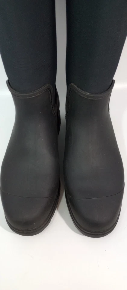 UGG Women's Droplet Tall Black Waterproof Rain Boots Size 11 - Image 3 of 4